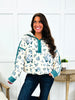 Wildflower Cottage Pullover In Ivory Floral