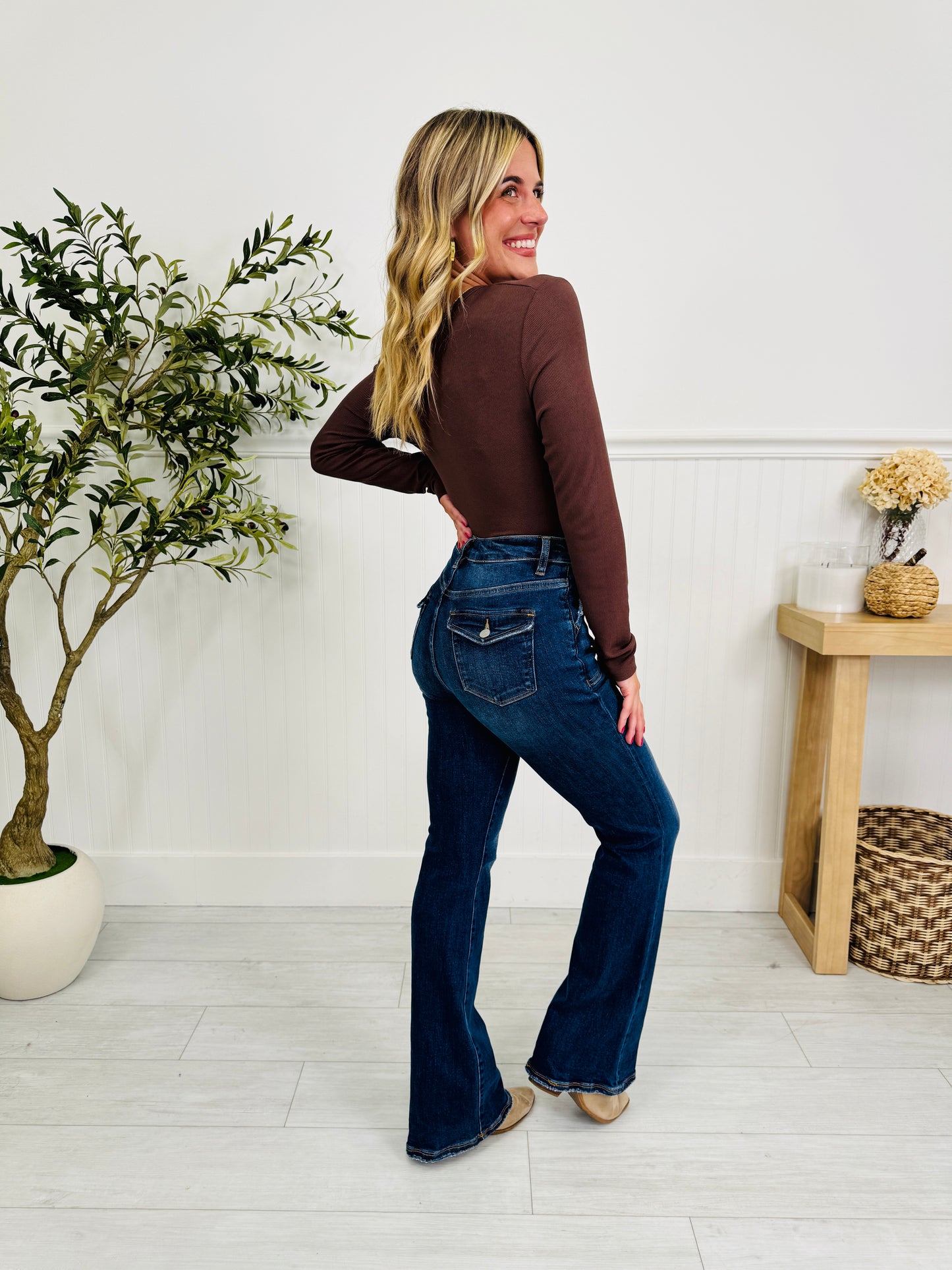 Pocket Goals Tummy Control Bootcut Jeans
