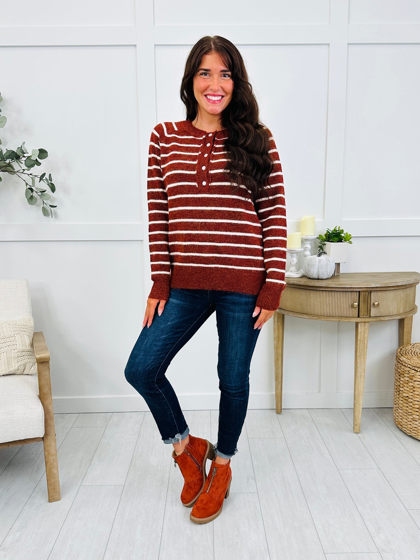 Fall Dreams Sweater In Copper