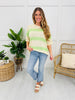The Modern Stripe Top In Green