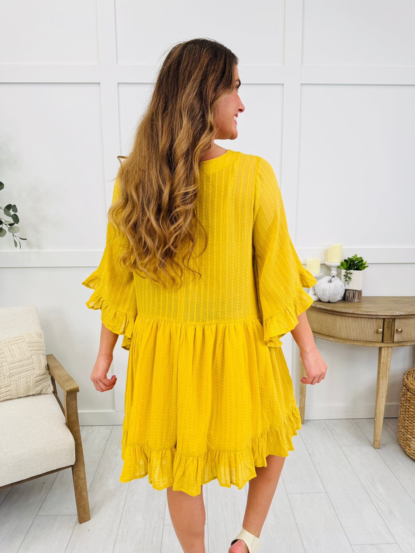 Golden Serenade Dress