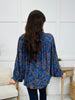 Spiced Blooms Top In Indigo