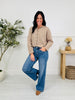 Side Note Tummy Control Wide Leg Jeans