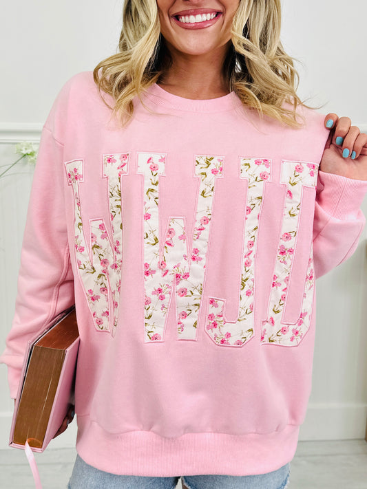 WWJD Floral Crewneck