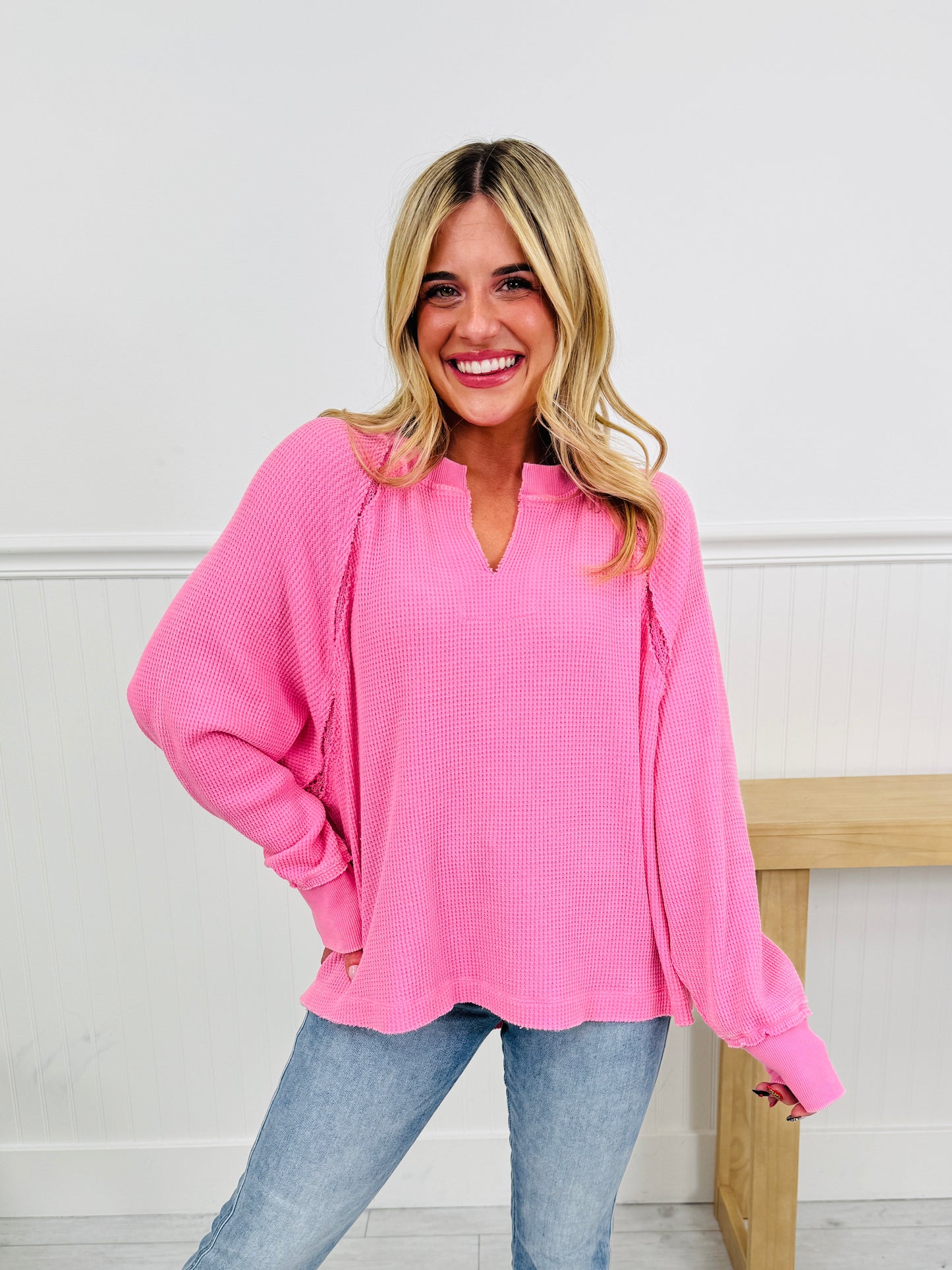 Spring Simplicity Garment Dyed Top in Three Colors