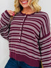 Fine Line Top In Wine