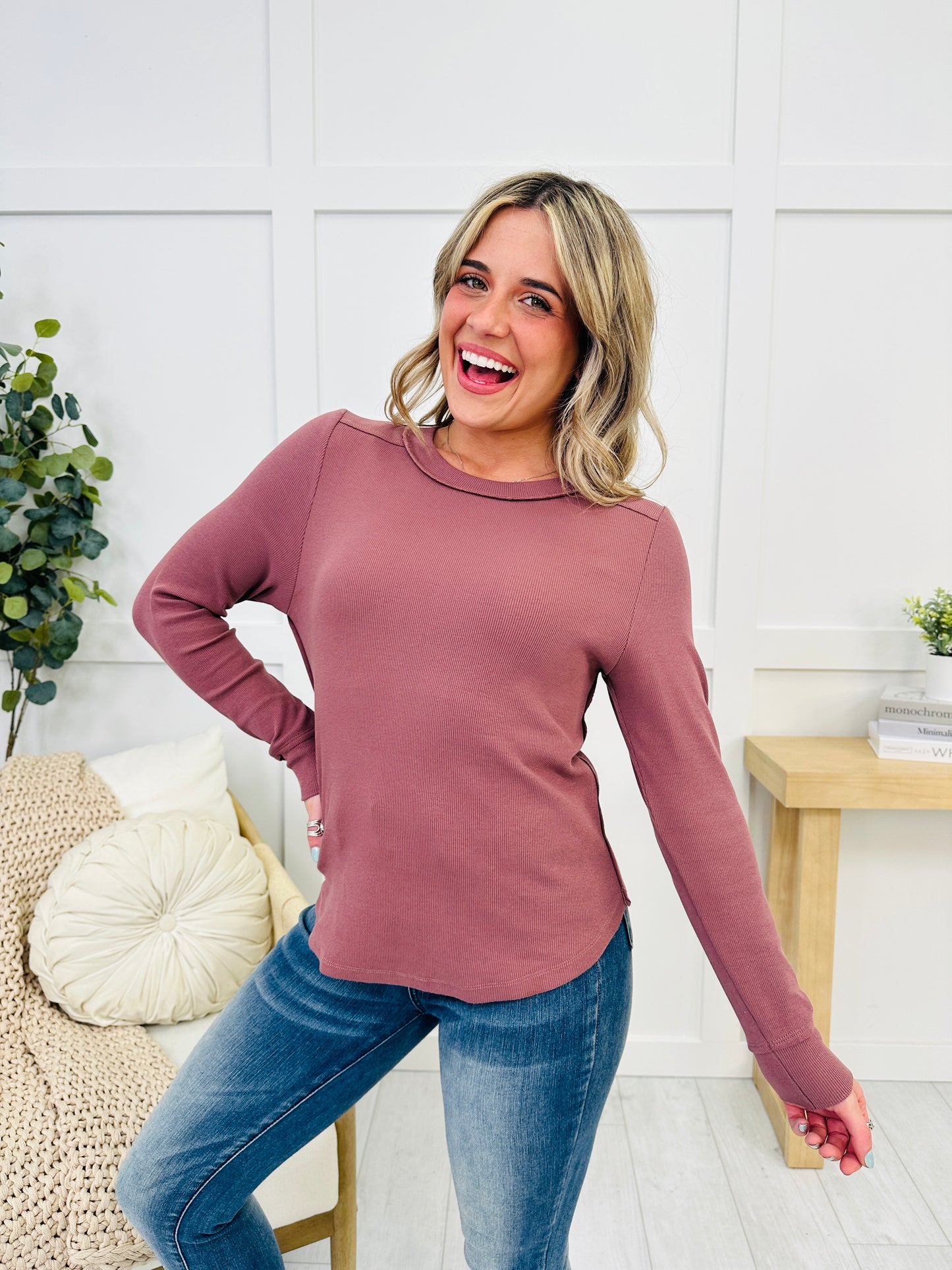 MOCO Exclusive Everyday Essential Long Sleeve Top- Multiple Colors!