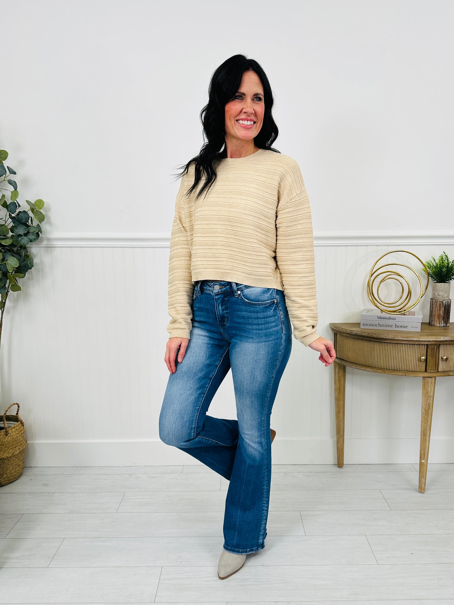 A Flare Affair Tummy Control Flare Jeans