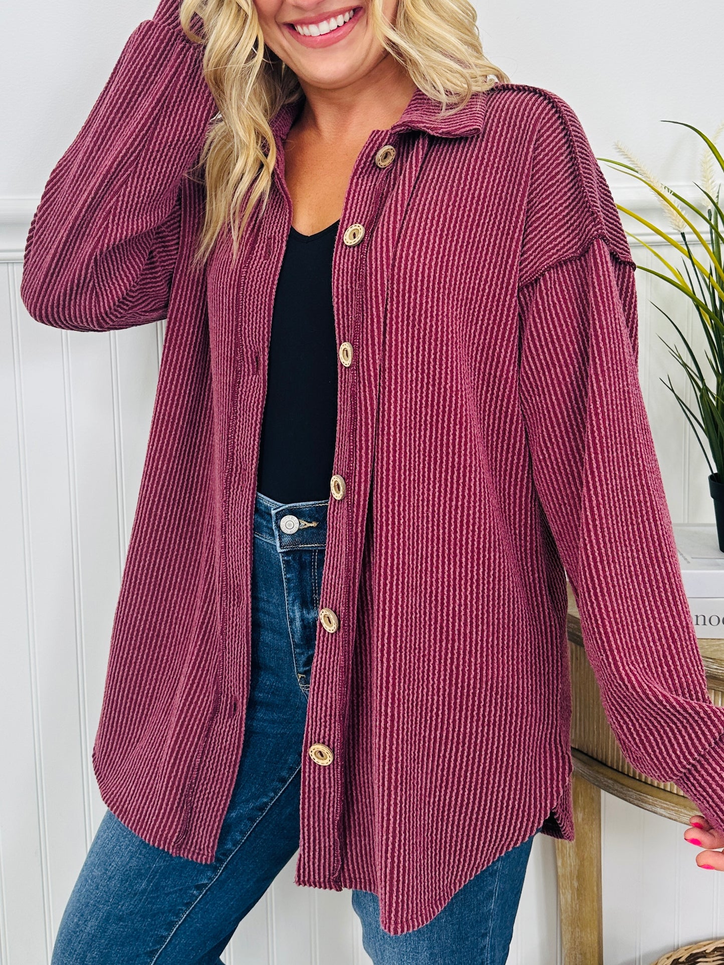 Fall Feelings Shacket In Multiple Colors