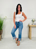 Scallop Sweetheart Tummy Control Cropped Straight Jeans