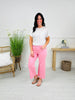 Make Me Blush Wide Leg Cropped Jeans