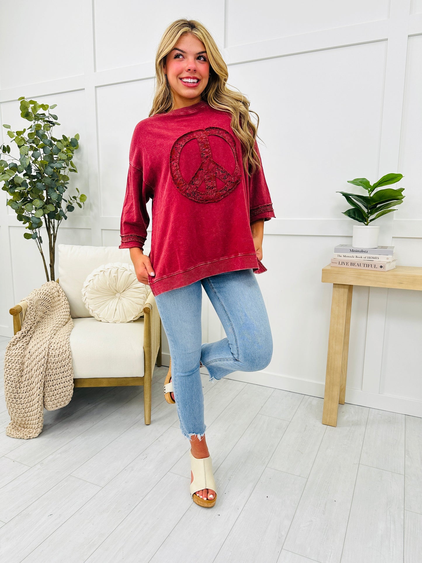 Peace Begins With A Smile Pullover- Multiple Colors!