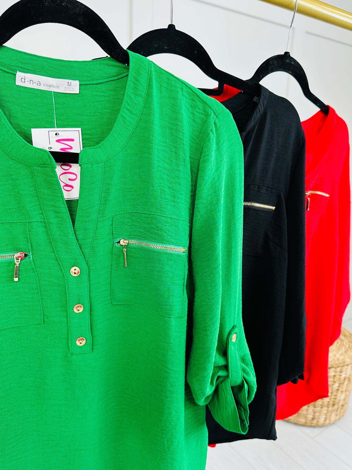 Subtle Shine Top In Multiple Colors