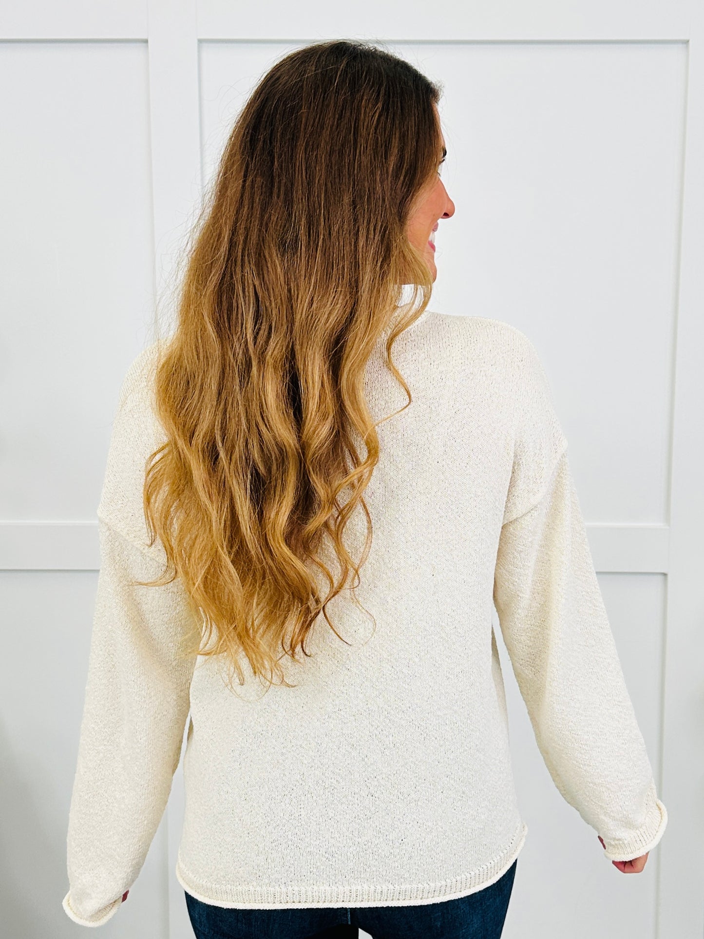 Just Breathe Sweater In Oatmeal