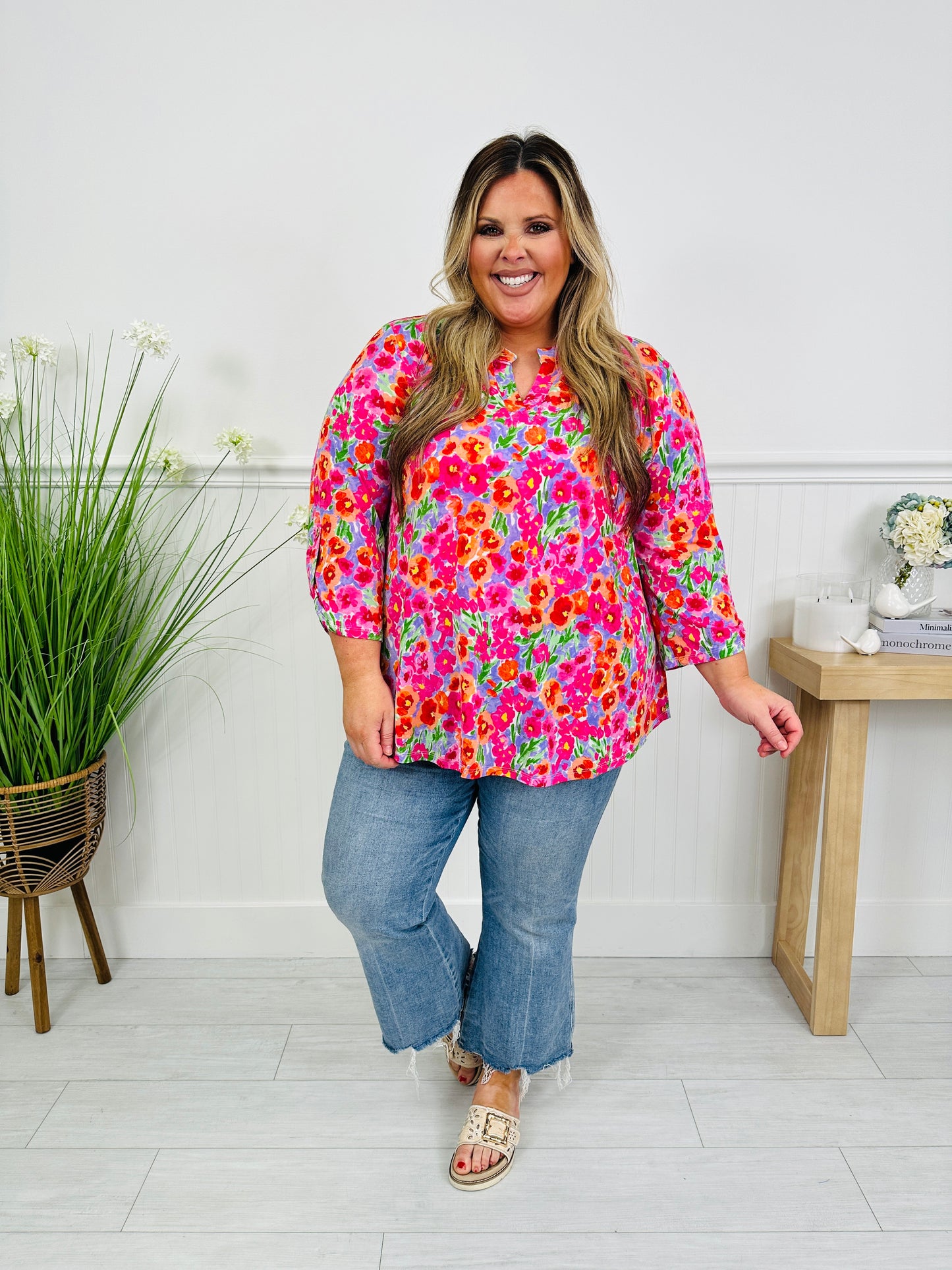 Sweet Like Spring Top in Scottsdale Print