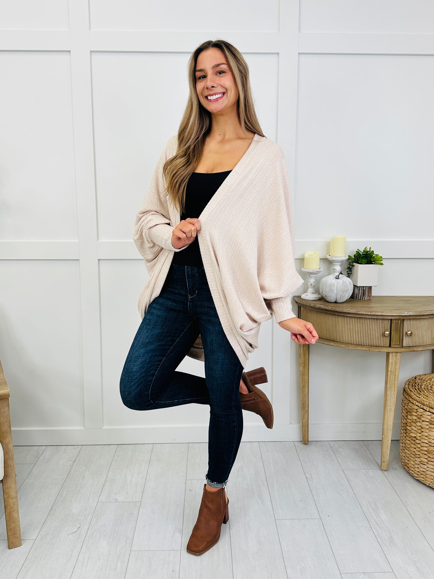 The Weekend Wrap Cardigan In Oatmeal