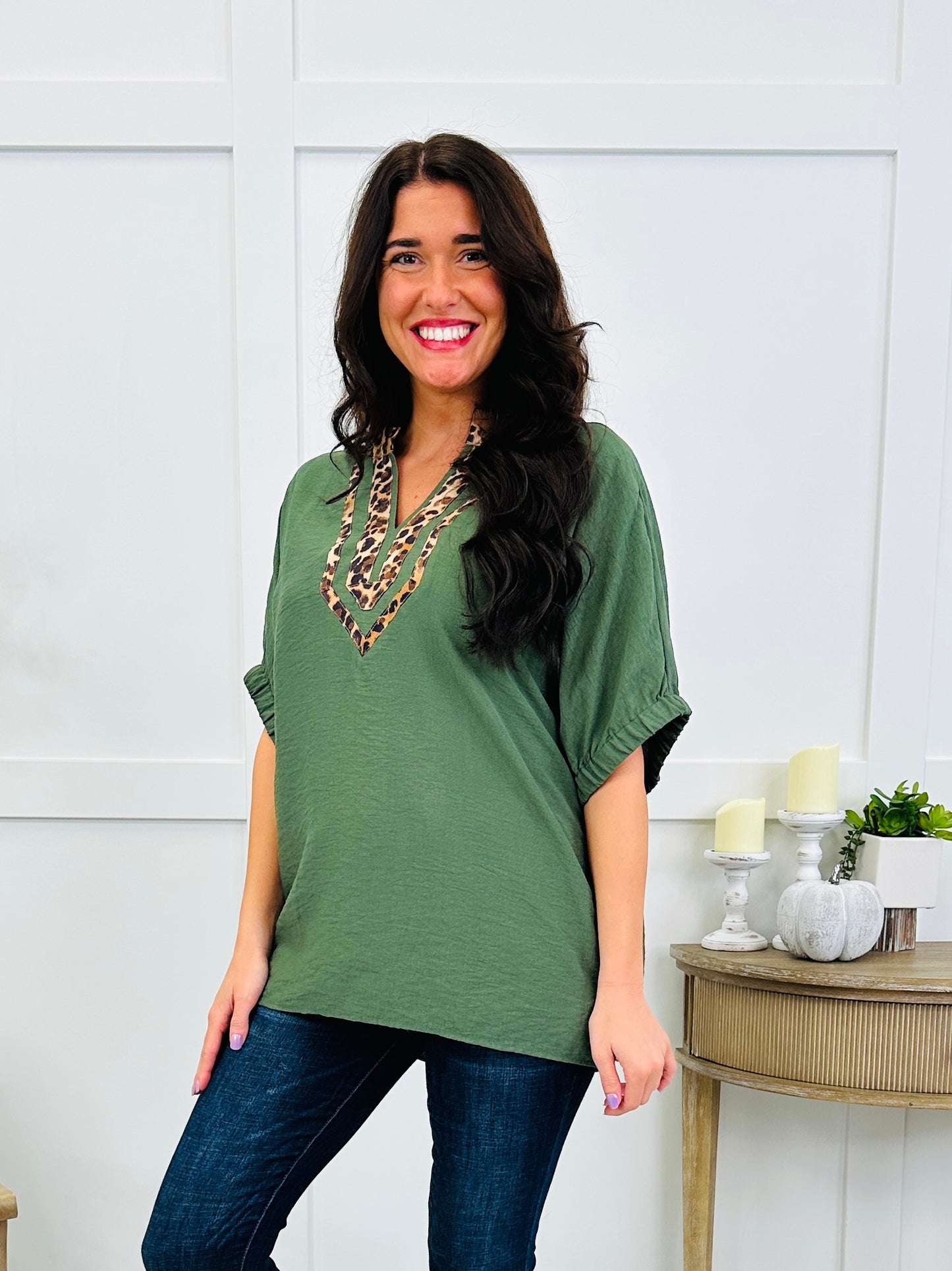 Wild Beauty Top In Olive