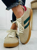 Downtown Dash Sneakers in Khaki Green