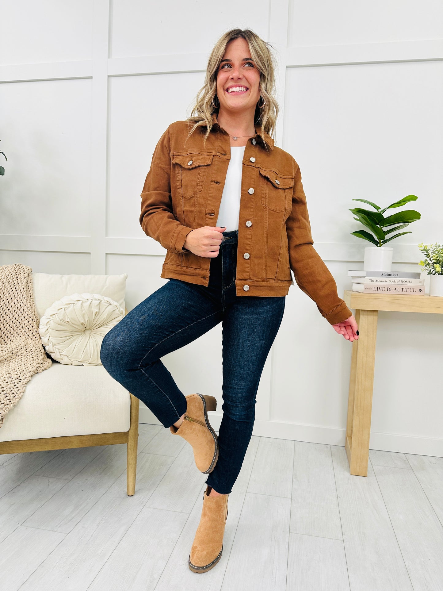 Judy Blue Golden Hour Denim Jacket in Reg/Curvy