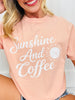 Sunshine And Coffee Graphic Tee In Two Colors