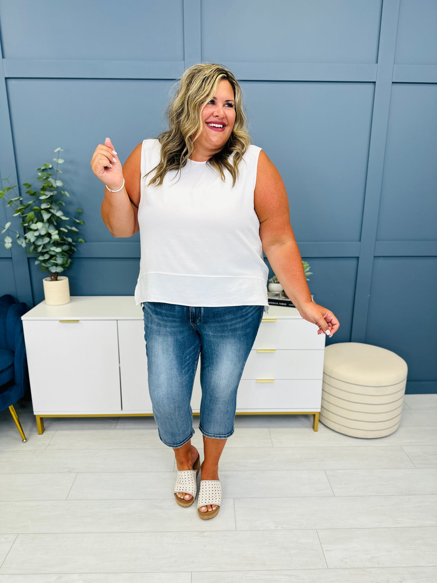 Restock! Judy Blue REG/CURVY Go Against The Grain Capri Jeans