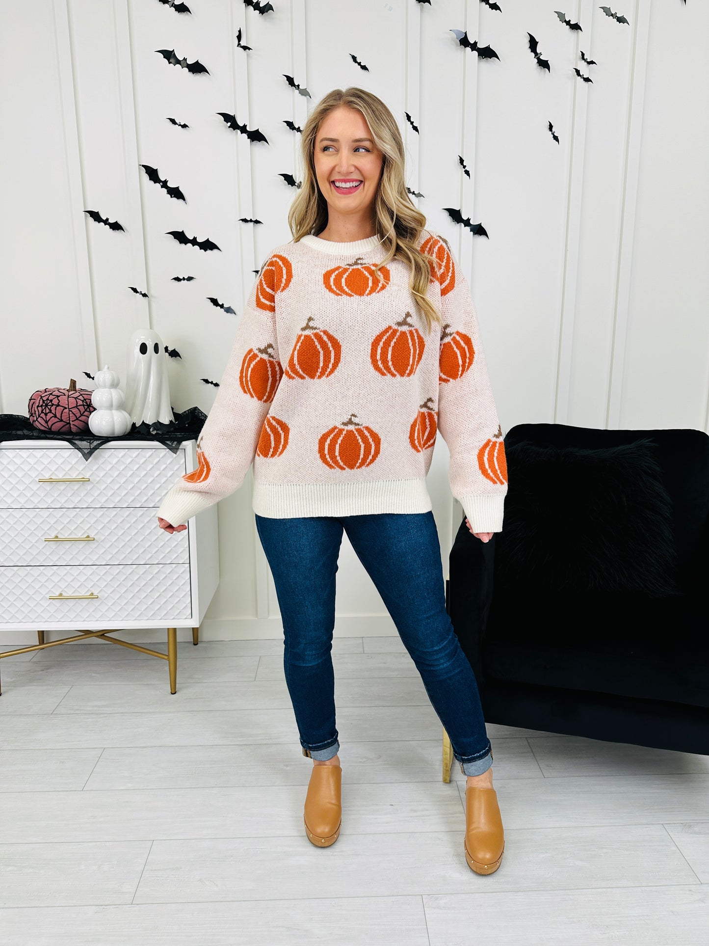 Pumpkin Nightfall Sweater- Multiple Colors!