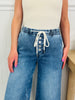 Stretch Your Limits Tummy Control Cropped Wide Leg Jeans