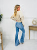 Two Tone Trend Tummy Control Flare Jeans