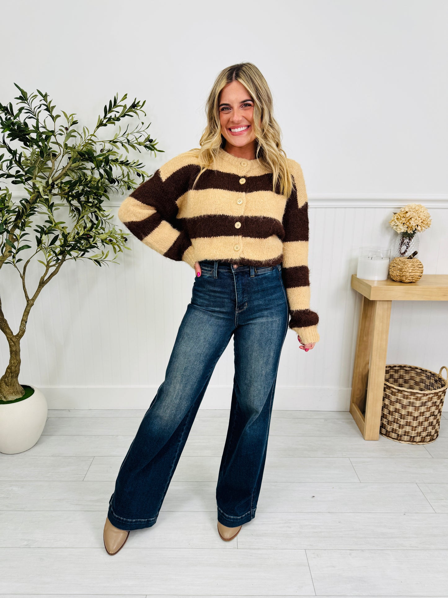 Judy Blue The One For Me Retro Wide Leg Jeans