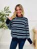 Soft Seasons Sweater In Navy