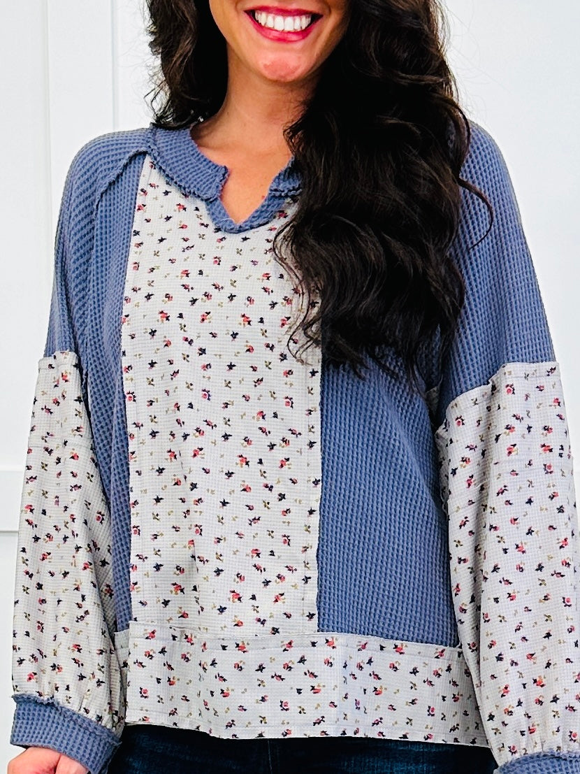 Daydreamer’s Delight Pullover in Blue Multi