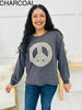 Reg/Curvy Infinite Peace Top-Multiple Colors!