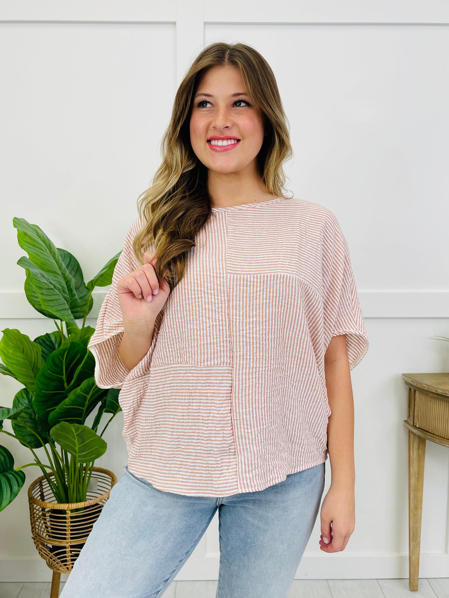 The Coastal Panel Top In Terracotta