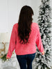 Festive Feeling Cardigan In Two Tone Red