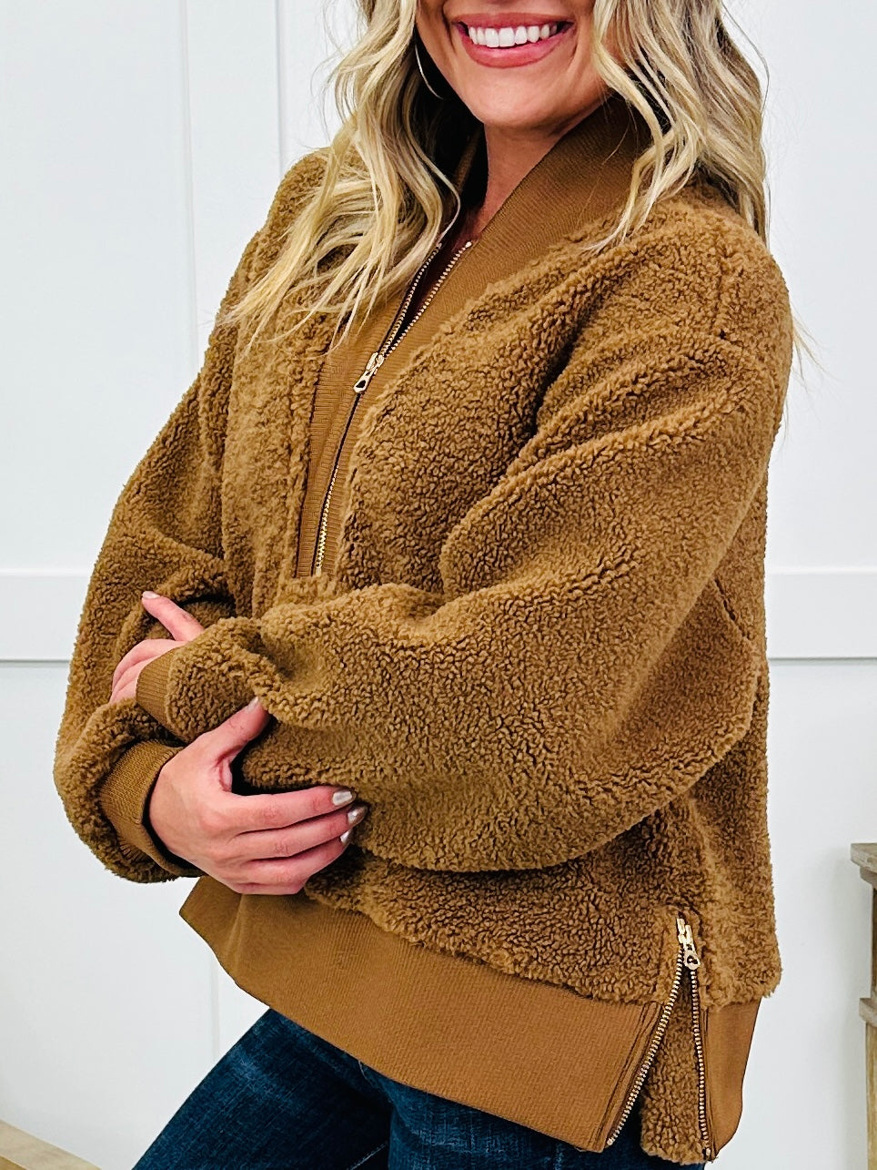 Weekend Warmth Pullover In Brown