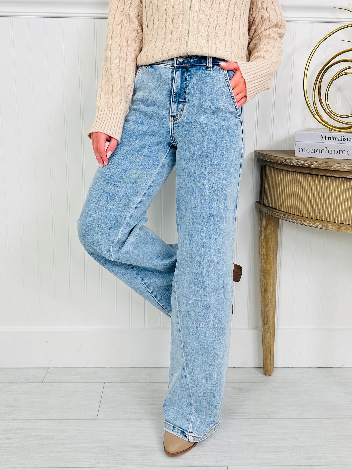 Judy Blue Forever Favorite Retro Wide Leg Jeans