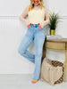 Feeling Brand New Slim Wide Leg Tummy Control Jeans
