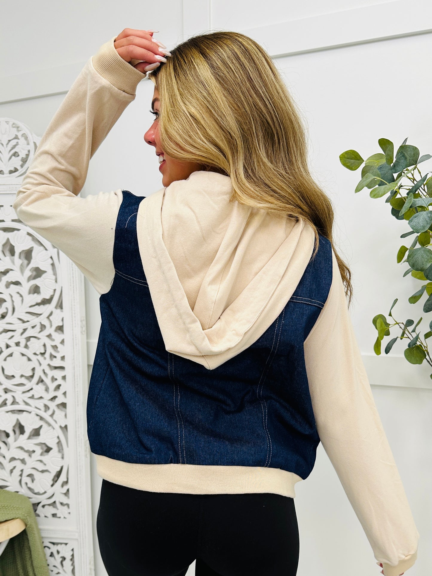 Say What You Want Jacket In Denim Navy