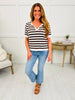 Daydream Stripes Top In Brown