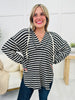 REG/CURVY Stripe And Go Hoodie