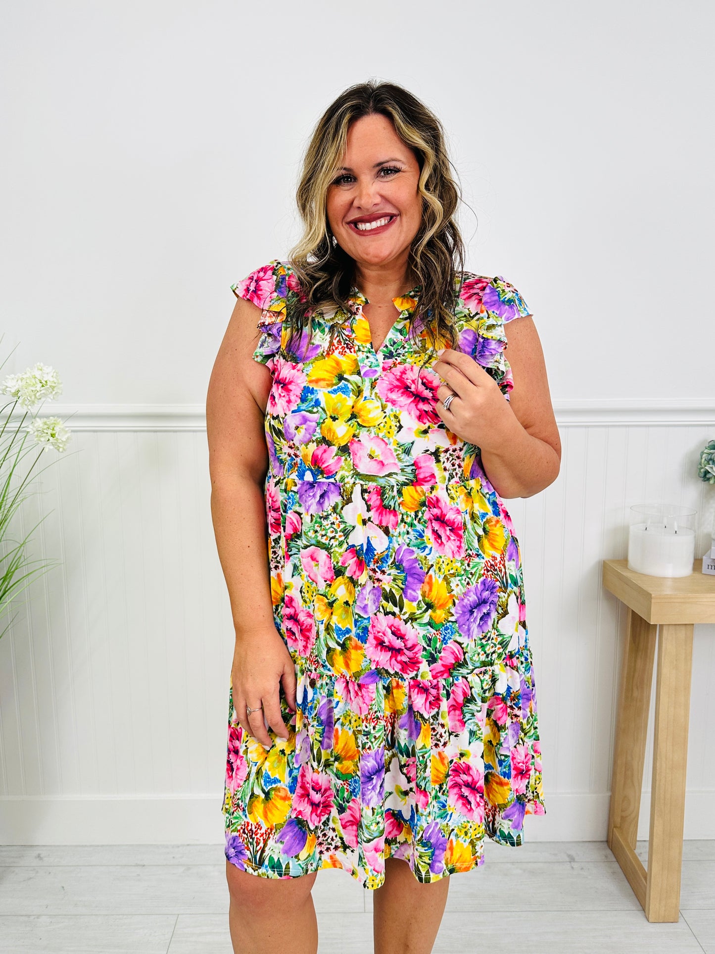 Sunshine on Repeat Dress in New Orleans Print