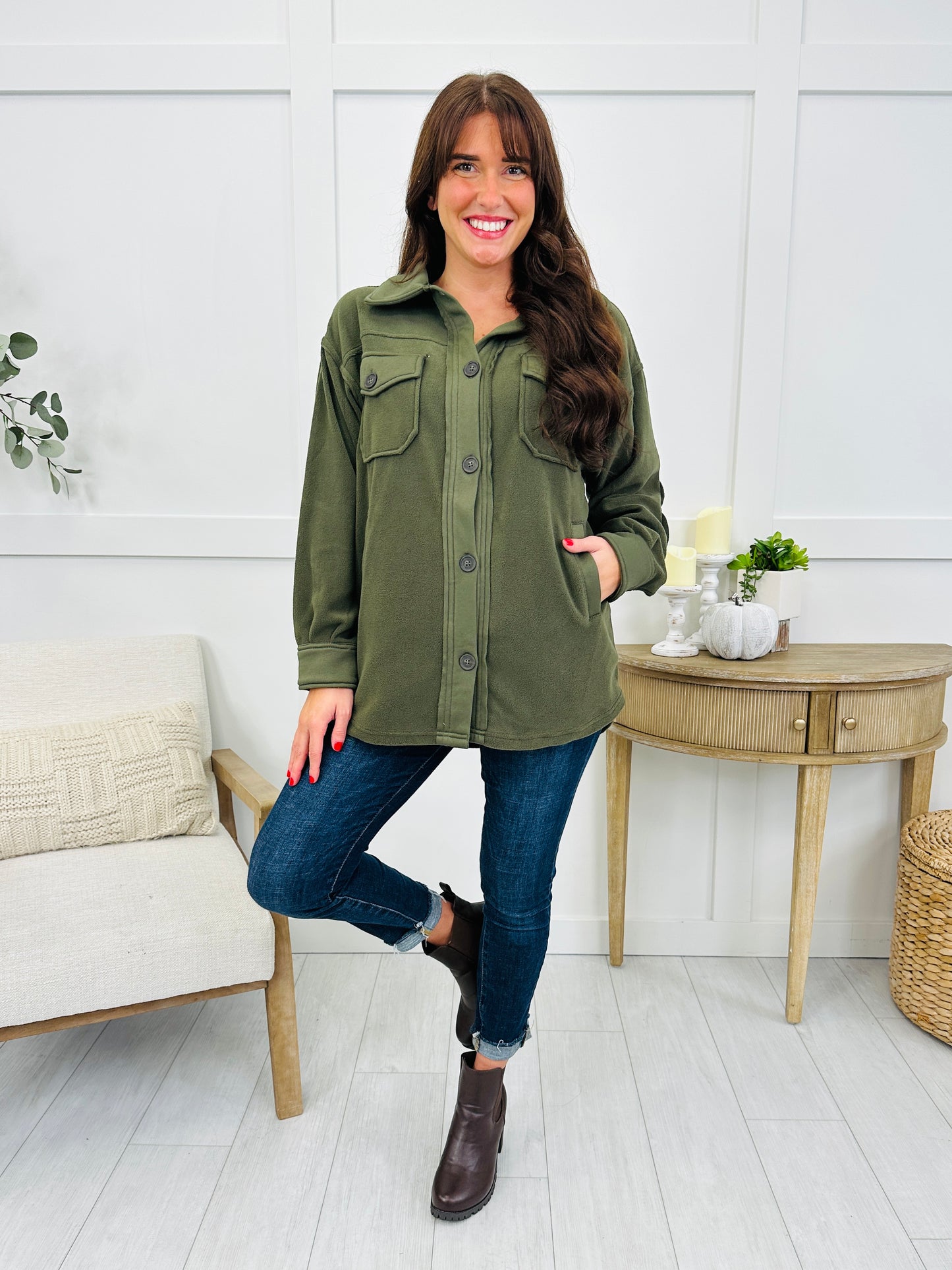 Out & About Shacket In Multiple Colors