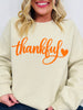 Thankful Heart Graphic Crewneck Sweatshirt