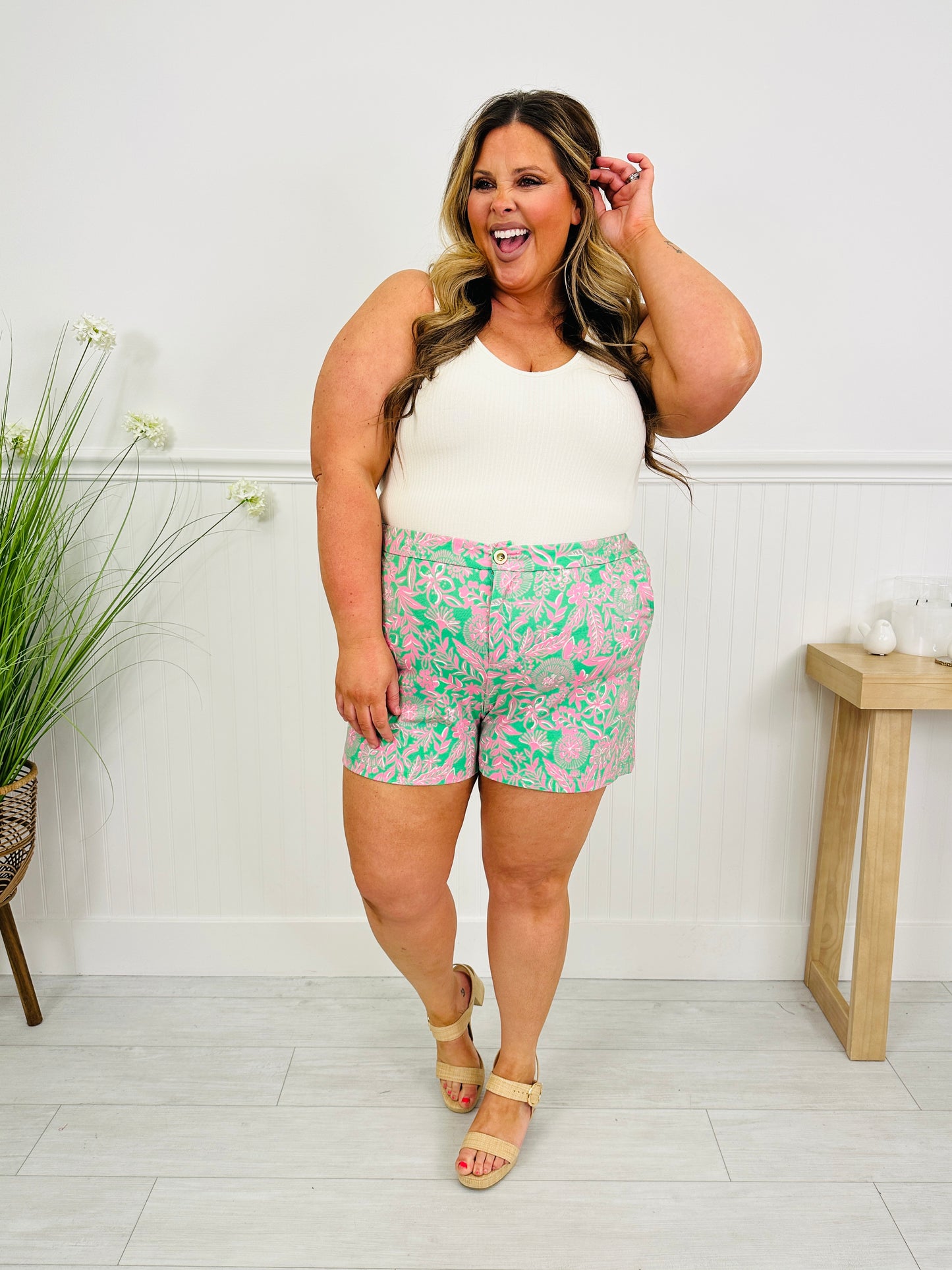 Sweet Summertime Shorts in Hilton Head Print