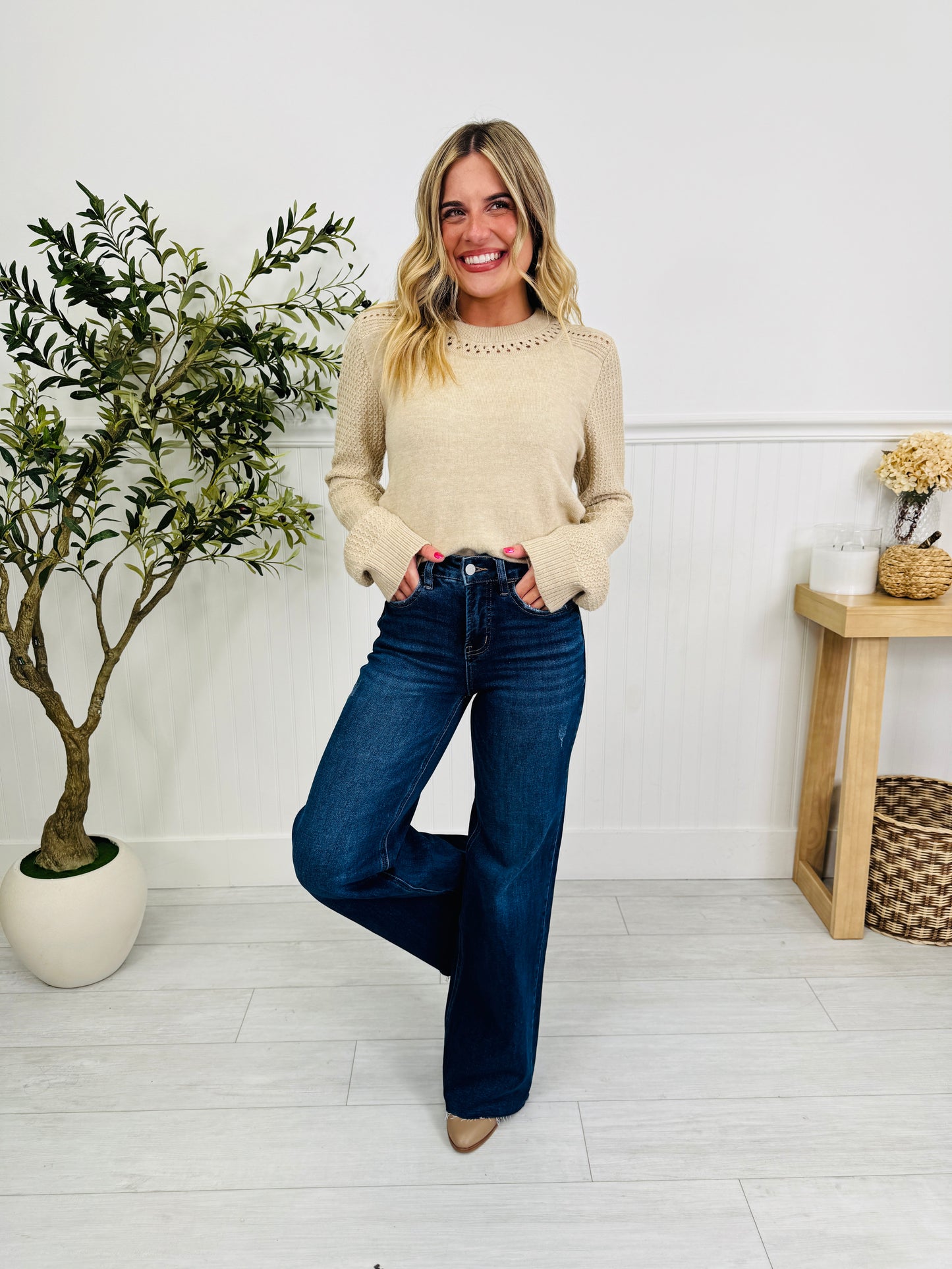 Under Control Wide Leg Tummy Control Jeans