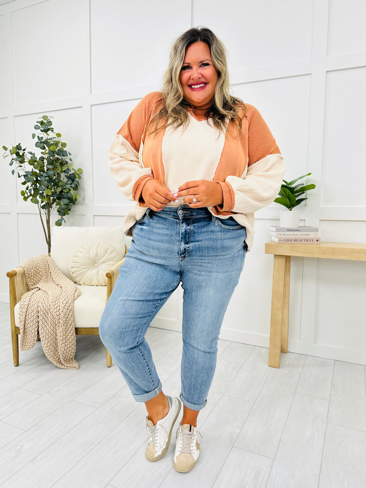 Judy Blue The Bleach Boys Midrise Boyfriend Jeans in Reg/Curvy