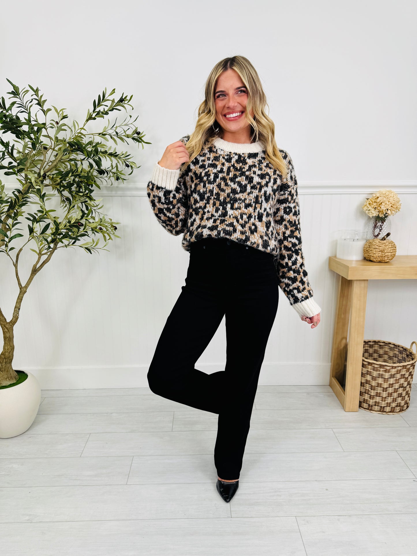 Judy Blue Black In Business Tummy Control Straight Jeans