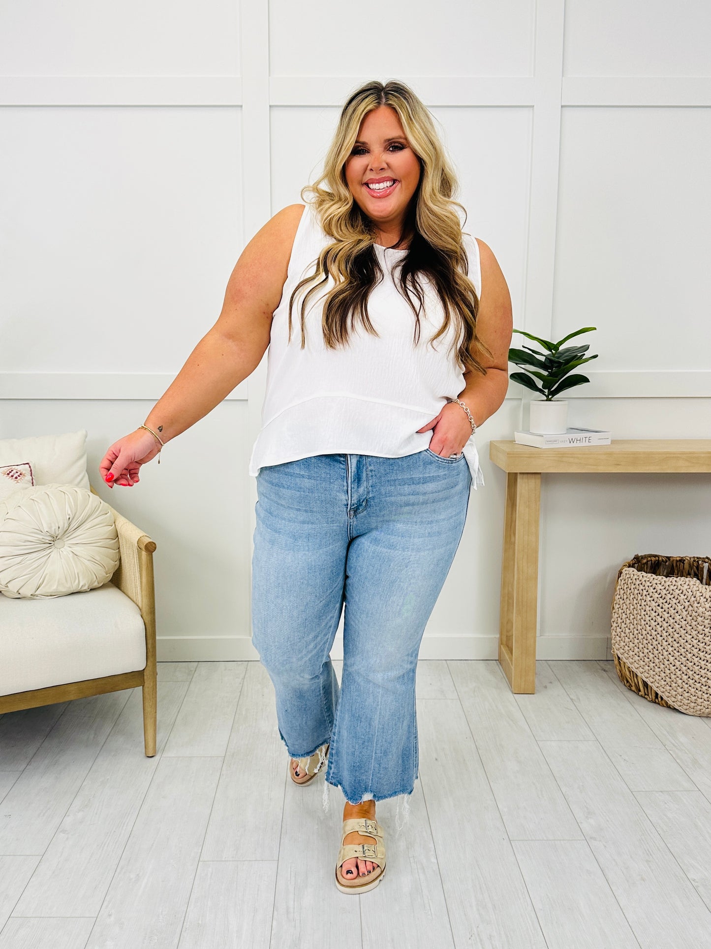 Kick Back And Relax Kick Flare Cropped Jeans