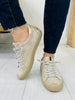 Golden Hour Glide Sneakers In Sand Croco