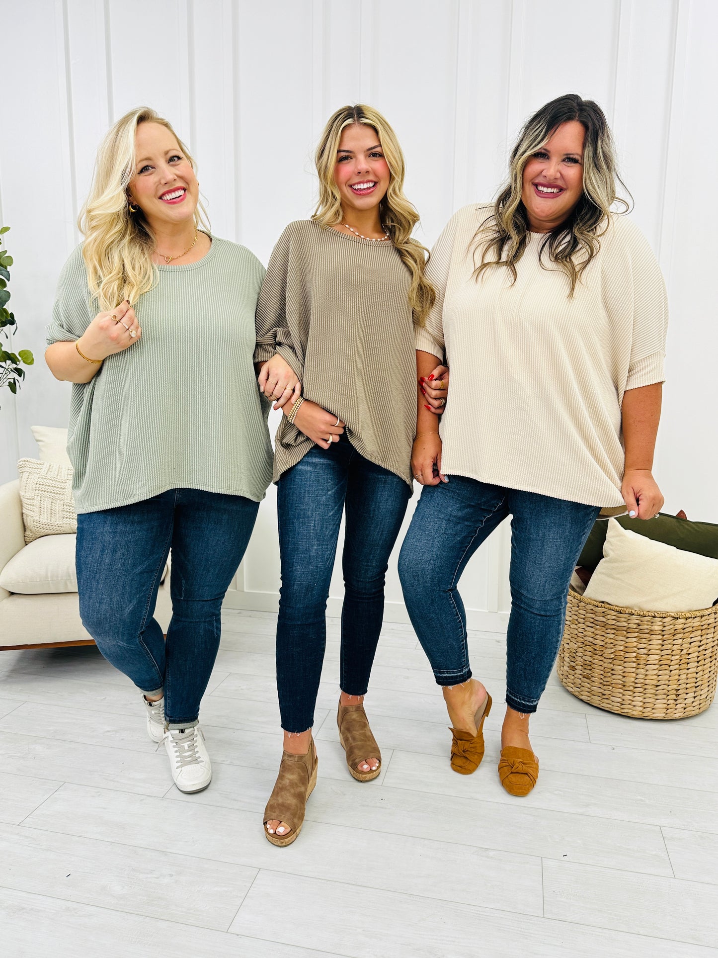 REG/CURVY Casually Corded Top- Multiple Colors!